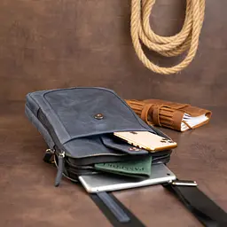 Чоловіча шкіряна сумка SHVIGEL 20х26,5х4,5 см sum0013958 - мініатюра 8