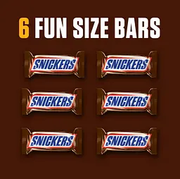 Батончики Snickers Milk Chocolate Fun Size Bars 6 шт. x 96 г - мініатюра 2