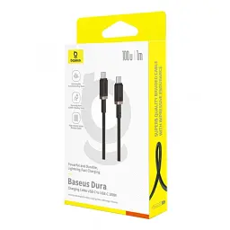 Кабель Baseus Dura Series Cable Type-C to Type-C 100W 1m P10377803U01-00 Black-Gold - мініатюра 2