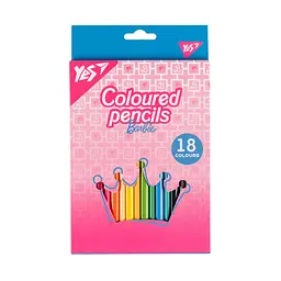 Олівці кольорові YES Barbie 18 кольорів (290735)