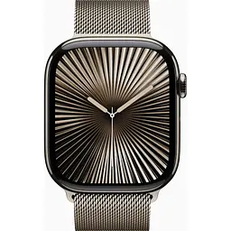 Смарт-годинник Apple Watch Series 10 GPS + Cellular 46mm Natural Titanium Case w. Natural Milanese Loop - M/L (MWYC3) - мініатюра 2