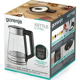 Електрочайник Gorenje K17TRG (743656) [120101] - мініатюра 6