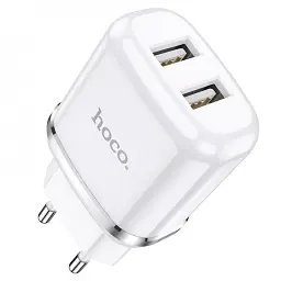 Мережевий зарядний пристрій Hoco N4 Aspiring 2.4A 2USB - мініатюра 2