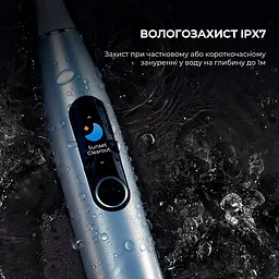 Електрична зубна щітка Oclean X Pro Digital Electric Toothbrush Glamour Silver - мініатюра 4