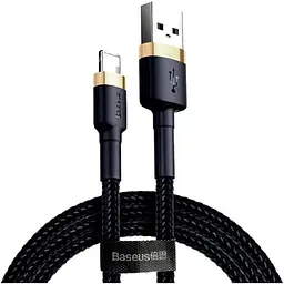 Кабель Baseus Cafule USB-A to Lightning 2m Black/Gold (CALKLF-CV1) [169521]
