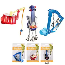 Flamingo Bird Toy Music фламинго мьюзик іграшка для птахів музичний інструмент з дзвіночками 8 см