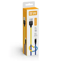 Дата кабель USB 2.0 AM to Lightning 1.0m National ColorWay (CW-CBUL052-BLY) - мініатюра 6
