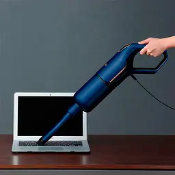 Вертикальний пилосос Xiaomi Deerma Corded Stick Vacuum Cleaner [DX1000W] Blue [62729] - мініатюра 6