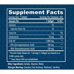 Омега-3 Haya Labs Omega 3 1000 мг 200 гель капсул - мініатюра 3