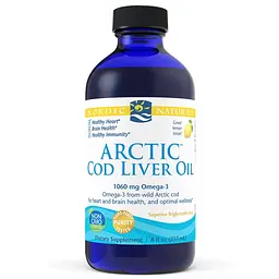 Жирні кислоти Nordic Naturals Arctic Cod Liver Oil, 237 мл - Лимон