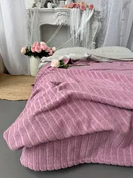 Покривало Zeintex Palermo махрове бавовняне орхідея 210х300 см - мініатюра 4