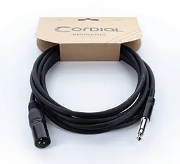 Балансный аудио кабель Jack 6.3 — XLR Male 1.5м Cordial EM 1,5 MV - мініатюра 2