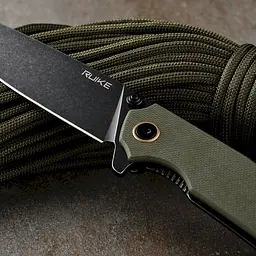 Нож складной туристический Ruike P801-G, (8.6 см) 14C28N/G10 оливковый - миниатюра 23