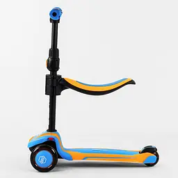 Самокат Best Scooter 60х18х34 см Жовто-блакитний 000231424 - мініатюра 2