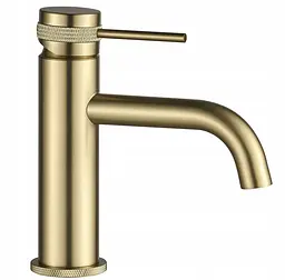 Змішувач для умивальника Rea Lungo Grip низький brushed gold REA-B6950