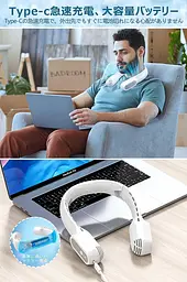 Вентилятор на шию HUIYOMI Neck Fan T18 Neck Cooler - мініатюра 3