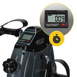 Міні велотренажер 4FIZJO Active 2 в 1 для рук та ніг MBIKE02 Grey/Black (P-5905973401708) - мініатюра 5