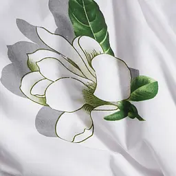 Комплект постільної білизни Moon&Star Бязь Gold Люкс Wisteria White Полуторний Євро 160х220 наволочки 2х40х60 - мініатюра 8