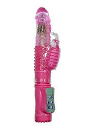 Вібратор-кролик Boss Series Rabbit Massager 24.5 см рожевий - мініатюра 3