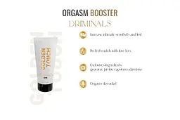 Крем-бустер для клітора Driminals Golden Touch Orgasm Booster 30 мл Driminals SX0682 99899 - мініатюра 3