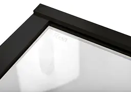 Душова кабіна Rea Hugo 90x90 black підвійна REA-K6601, Чорний матовий, Універсальна, прозрачний, Чорний матовий - мініатюра 5