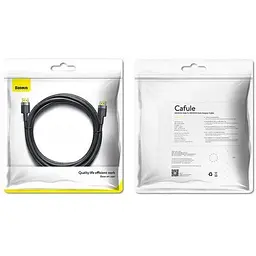 Кабель Baseus Cafule 4K HDMI 2.0 3m Black (CADKLF-G01) [67203] - мініатюра 6