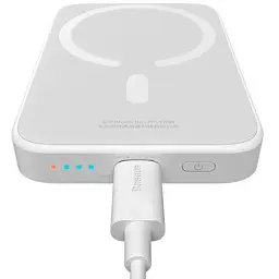 Power Bank Baseus Airpow Magnetic 6000mAh 20W (P10022807213-00) White UA - мініатюра 5