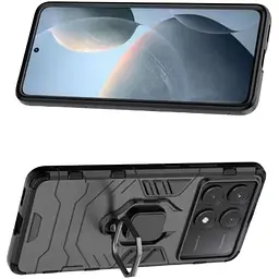 Чохол бампер Primolux Ring Armor для Xiaomi Redmi K70E / Poco X6 Pro Black - мініатюра 2