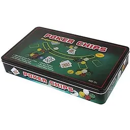 Настільна гра International Toys Trading LTD Покерний набір 500 фішок без номіналу + сукно (бляшана коробка) (IG-3006)