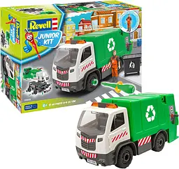 Конструктор Revell сміттєвоз Junior Kit Garbage Truck 1:20 зелений 00808
