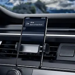 Автотримач Baseus Steel Cannon Air Outlet Car Mount чорний SUGP-01 - мініатюра 8