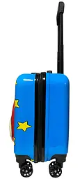 Дитяча валіза D01 blue bear розмір міні XS - мініатюра 5