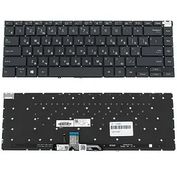 Клавіатура для ноутбука ASUS (UX5400), rus, black, без фрейма, підсвічування клавіш