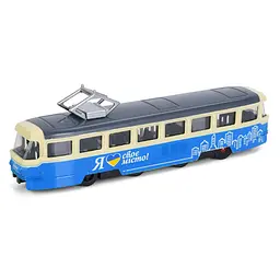 Дитяча іграшка Трамвай інерційний Bambi M5660, 18,5 см Синій