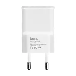 Адаптер мережевий Hoco UH202 блок живлення на 2 USB-порти 2.1 A білий - мініатюра 4