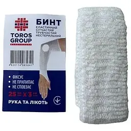 Бинт Торос-Груп еластичний сітчастий 25 см х 3 см (51-045-IS) - мініатюра 3