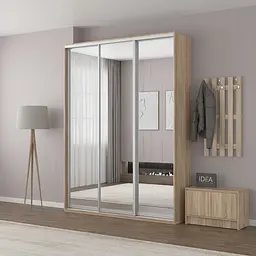 Шафа-купе Idea серія 7 180 x 45 x 210 см Дуб сонома Дзеркало