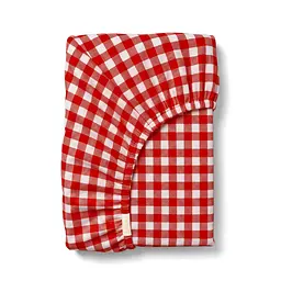 Простирадло на резинці 90x190x25 RED CHECK COSAS (2200000033840)