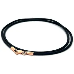 Шнурок каучуковий із золотом (з8003) 50