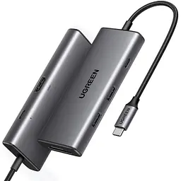 Док-станція USB3.1 Type-C --> HDMI 4K30Hz/USB 3.0x2/Type-C/SD/TF/ PD 100W CM498 7 in 1 Ugreen