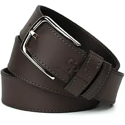 Шкіряний ремінь коричневий GRANDE PELLE 120х4х0.5 см acs0032055