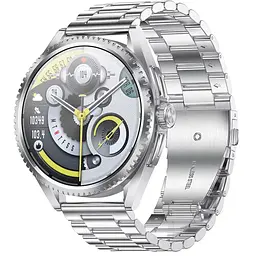 Умные часы Lemfo CF52 Metal для измерения давления и пульса Серебристый