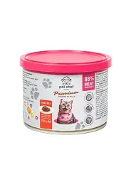 Повнорац.корм д/дор.котів. Шмат.в желе.М'ясний мікс,ТМ Pet Chef, 200г