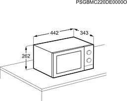 Мікрохвильова піч, 20л, мех. керування, 800Вт, гриль, чорний Electrolux kuh0015104 - мініатюра 8