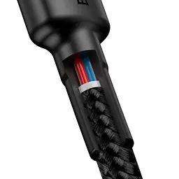 Кабель Baseus cafule Cable PD2.0 60W Type-c/Type-c (20v-3a) 2M сірий+чорний (CATKLF-HG1) - мініатюра 3
