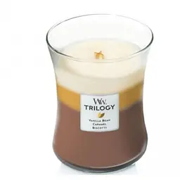 Свічка Woodwick Trilogy Cafe Sweets Medium Кафе солодощів 275 г (92904E) - мініатюра 2