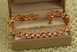 Браслет Xuping Jewelry Стрічка Афродіти 17 см 8 мм золотистий