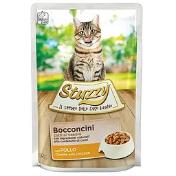 Вологий корм Stuzzy Cat Chicken курка в соусі консерви для котів, пауч 85г