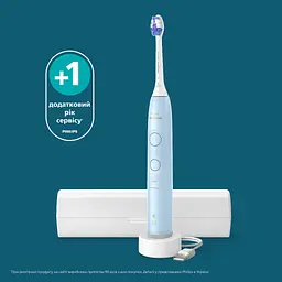 Електрична зубна щітка Philips Sonicare HX7406/02 серії 6100 біло-блакитна - мініатюра 16