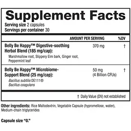 Здоров'я травної системи RidgeCrest Herbals Belly Be Happy 60 капсул - мініатюра 3